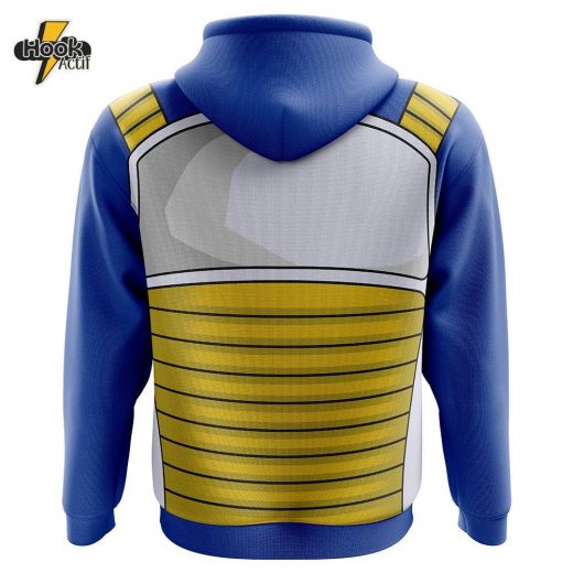 Vegeta Armor Dragon Ball Z Hoodie – Saiyan Battle Gear