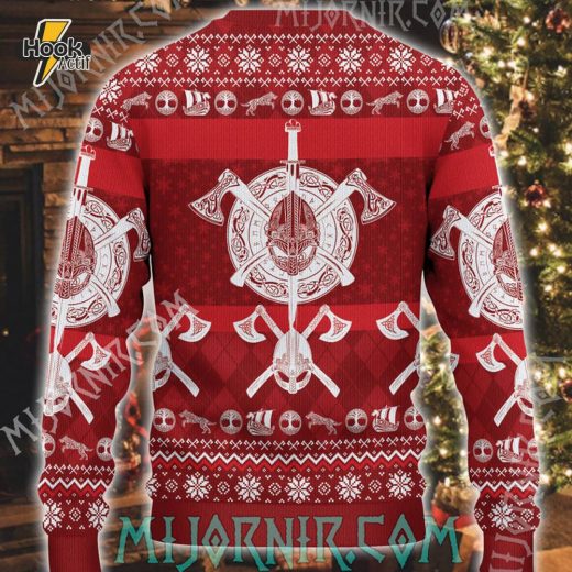 Viking Beer & Axe Ugly Sweater – Perfect Gift for Viking Fans