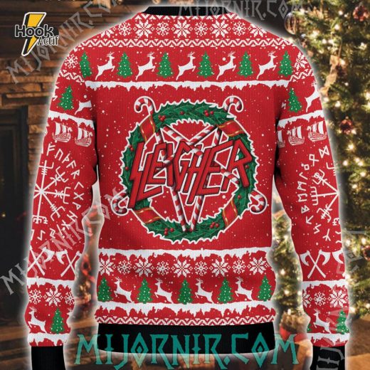 Viking Sleigher Ugly Christmas Sweater – Santa’s Norse Adventure