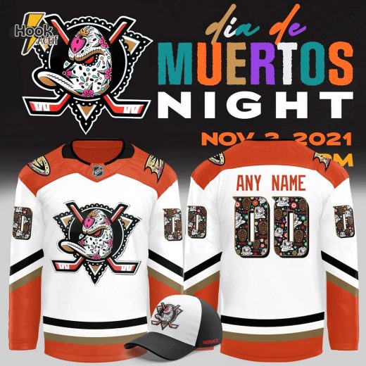 Anaheim Ducks Dia De Los Muertos 2024 Custom Jersey