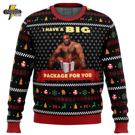 Big Package Meme Ugly Christmas Sweater – Fun and Quirky Holiday Sweater