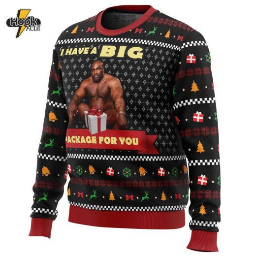 Big Package Meme Ugly Christmas Sweater – Fun and Quirky Holiday Sweater