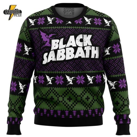 Black Sabbath Rock Band Ugly Christmas Sweater – Heavy Metal Fan’s Sweater