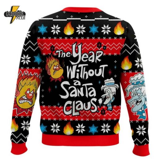 Classic Heat Miser & Snow Miser Ugly Christmas Sweater – Nostalgic Holiday Apparel