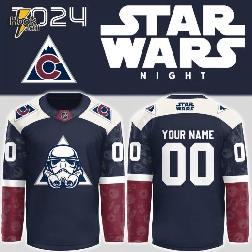 Colorado Avalanche x Star Wars Night Custom Jersey 2024 – Black & Purple