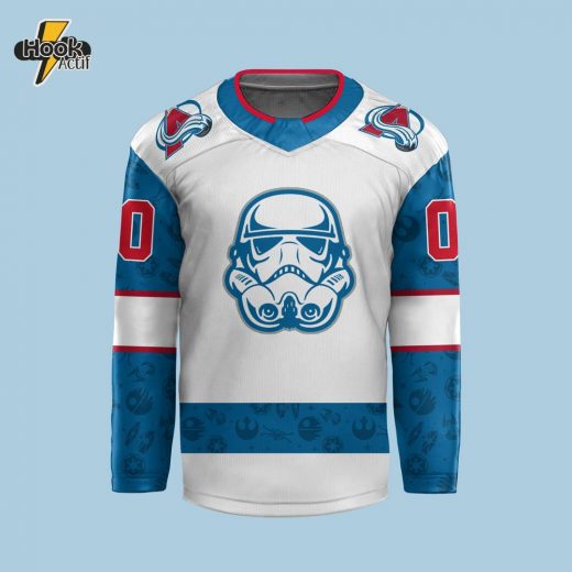 Colorado Avalanche x Star Wars Night Custom Jersey 2024 – Blue Edition