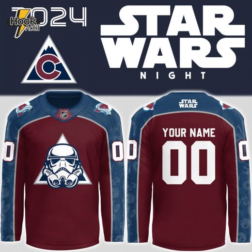 Colorado Avalanche x Star Wars Night Custom Jersey 2024 – Red Edition