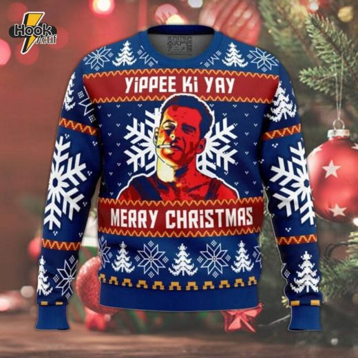 Die Hard Movie Ugly Christmas Sweater – Ultimate Action Movie Holiday Sweater