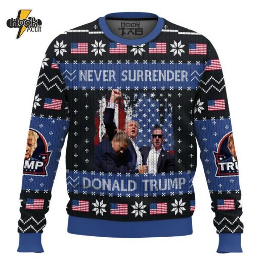 Donald Trump Christmas Sweater – Unique Political Humor Holiday Apparel