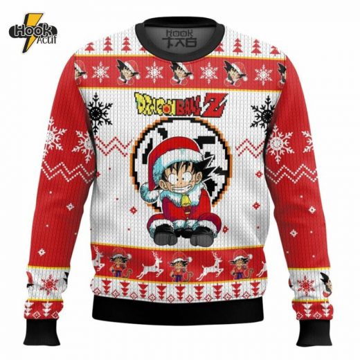 Dragon Ball Z Son Goku Ugly Christmas Sweater – Anime Fan’s Perfect Holiday Apparel