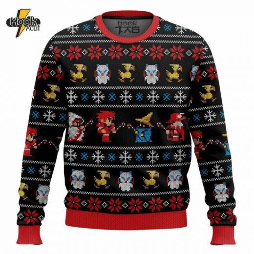 Final Fantasy Ugly Christmas Sweater – Perfect for Gamers & Fantasy Lovers