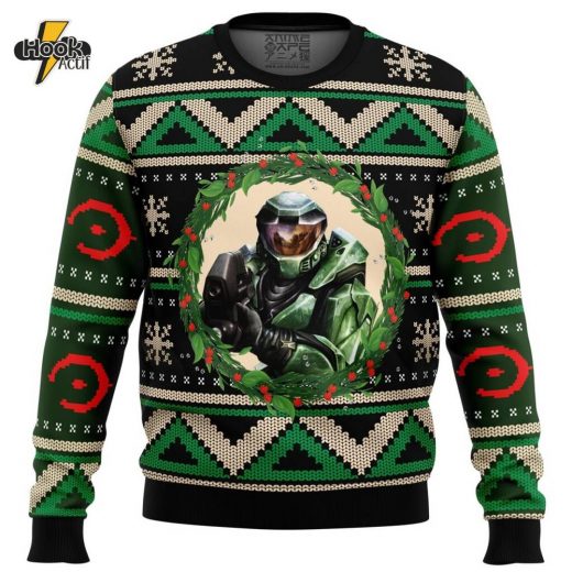 Halo Game Ugly Christmas Sweater – Sci-Fi Gamer’s Holiday Jumper