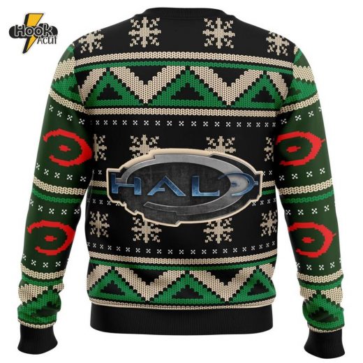 Halo Game Ugly Christmas Sweater – Sci-Fi Gamer’s Holiday Jumper