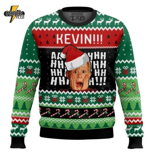 Home Alone “Kevin” Ugly Christmas Sweater – Perfect for Nostalgic Movie Fans