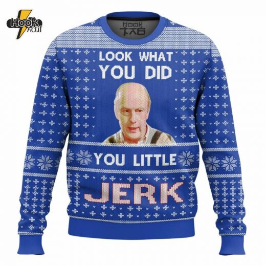 Home Alone “You Little Jerk” Christmas Sweater – Iconic Movie Sweater for Fans