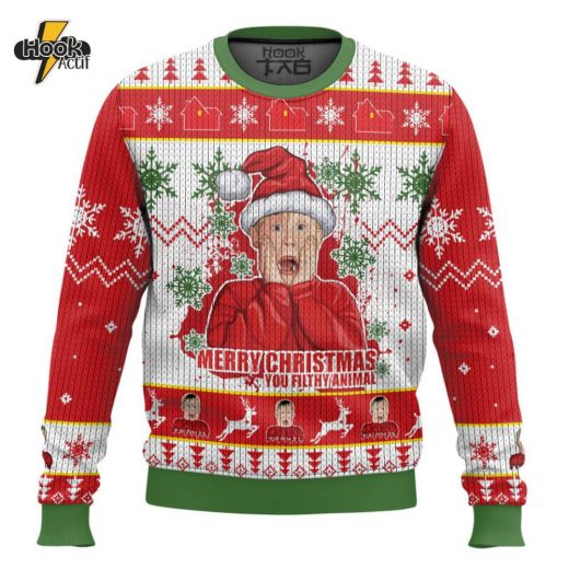 Kevin McCallister Home Alone Ugly Christmas Sweater – Movie Fan Christmas Gift