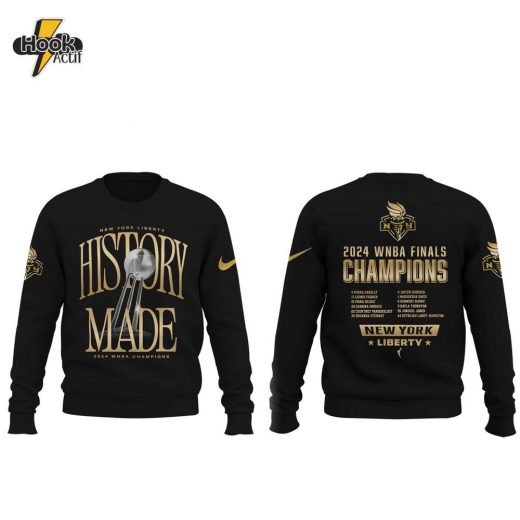 New York Liberty 2024 WNBA Finals Champions Sweatshirt – Premium Gold Edition