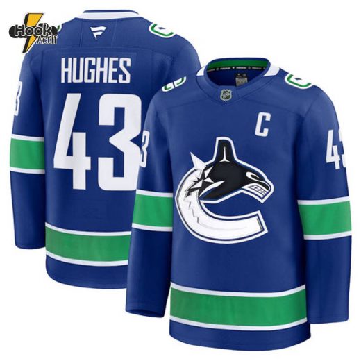 Quinn Hughes Vancouver Canucks NHL Fanatics Home Jersey