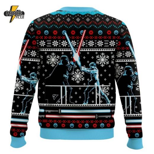 Star Wars Lightsaber Duel Ugly Sweater – Perfect for Star Wars Fans This Christmas