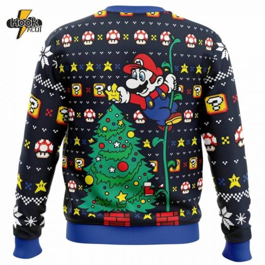 Super Mario Bros “It’s a Tree” Ugly Christmas Sweater – Gamer Christmas Gift