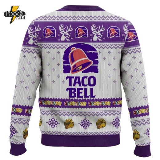 Taco Bell Ugly Christmas Sweater – Fun Gift for Fast Food Lovers