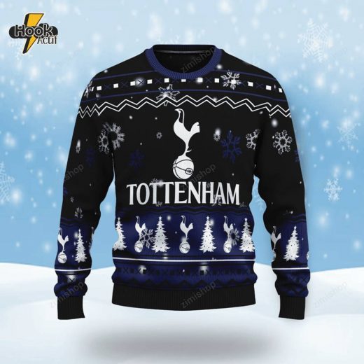 Tottenham Hotspur 3D Ugly Christmas Sweater – Perfect Gift for Football Fans!