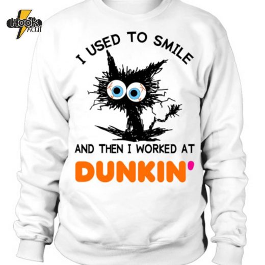 Unisex Sweatshirt – “I USED TO SMILE DUNKIN'” Vintage Design