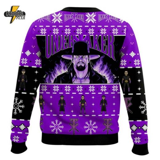 WWE Undertaker Ugly Christmas Sweater – Perfect for Wrestling Fans