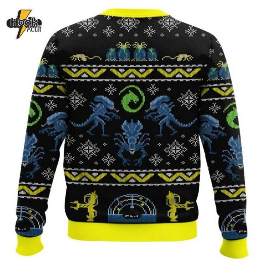 Xenomorph Alien Ugly Christmas Sweater – Ultimate Sci-Fi Horror Holiday Sweater