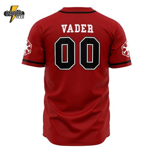 Hookactif 3D Printed Sith Empire Vader Star Wars Men’s Short Sleeve Anime Baseball Jersey – Star Wars Darth Vader Sith Empire Jersey