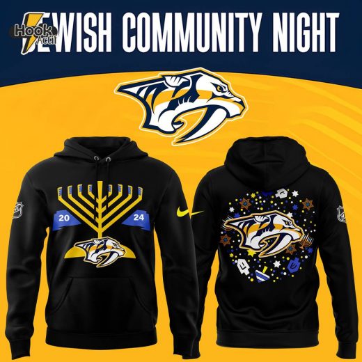 2024 Nashville Predators x Jewish Community Night Premium Limited Hoodie