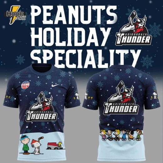 Adirondack Thunder Peanuts and Snoopy Nike T-Shirt Dark Blue