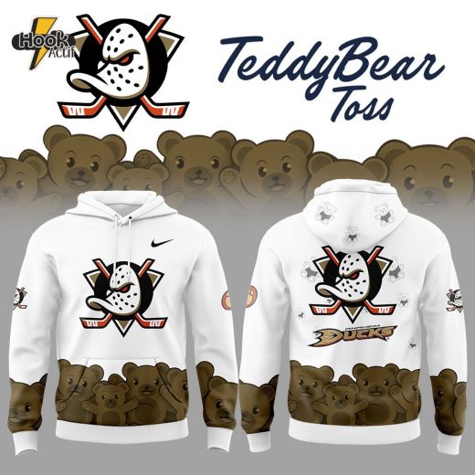 Anaheim Ducks Teddy Bear Toss Nike Hoodie