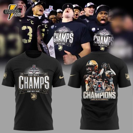 Army Black Knights 2024 AAC Champions T Shirt Official Edition