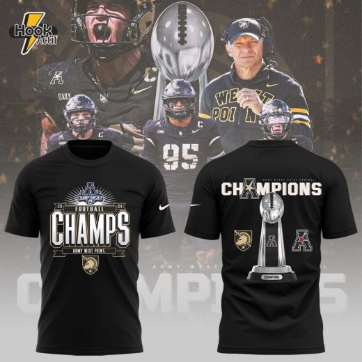 Army Black Knights Football NCAA 2024 Nike Limited AAC Champion TShirt