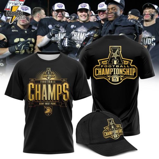 Army West Point Athletics Champions TShirt and Cap Gold