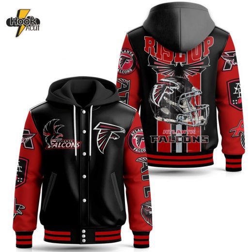 Atlanta Falcons Hooded Baseball Jacket