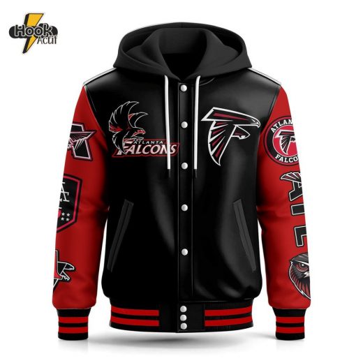 Atlanta Falcons Hooded Baseball Jacket