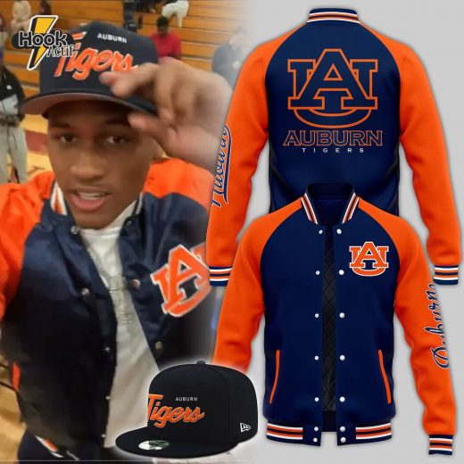 Auburn Tigers Football Baseball Jacket