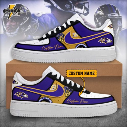 Baltimore Ravens – Nike Air Force 1 shoes