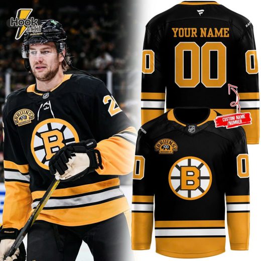 Boston Bruins 100th Birthday Throwback Style Personalized Jersey