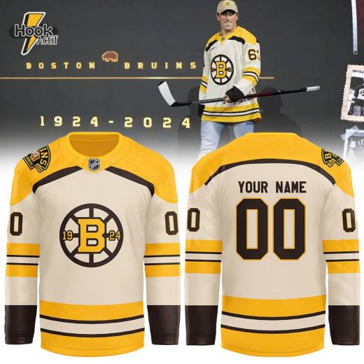 Boston Bruins Fanatics 100th Anniversary Premier Breakaway Jersey