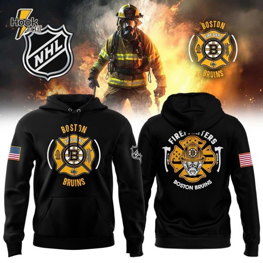 Boston Bruins Firefighter Appreciation Night 2024 Premium Hoodie