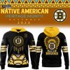 Boston Bruins x 100th Birthday Throwback Style Premium Limited Pullover Hoodie