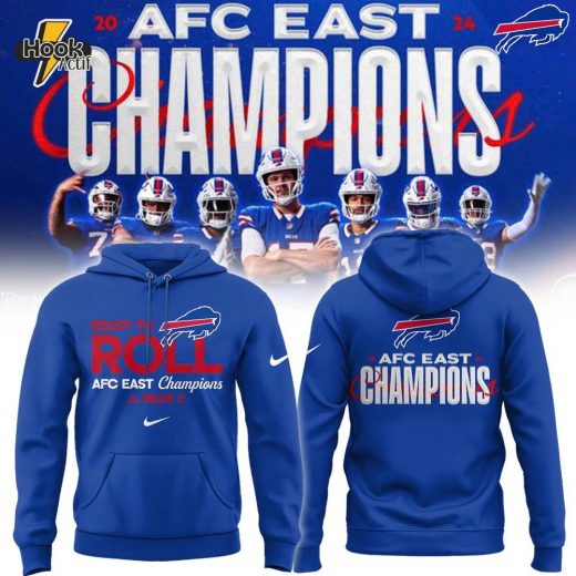 Buffalo Bills 2024 AFC East Division Champions Locker Room Trophy Hoodie