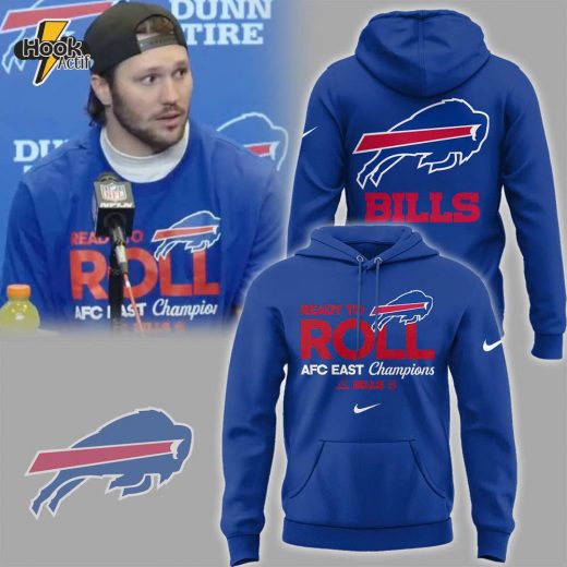 Buffalo Bills 2024 AFC East Division Champions Locker Room Trophy Hoodie Ver4