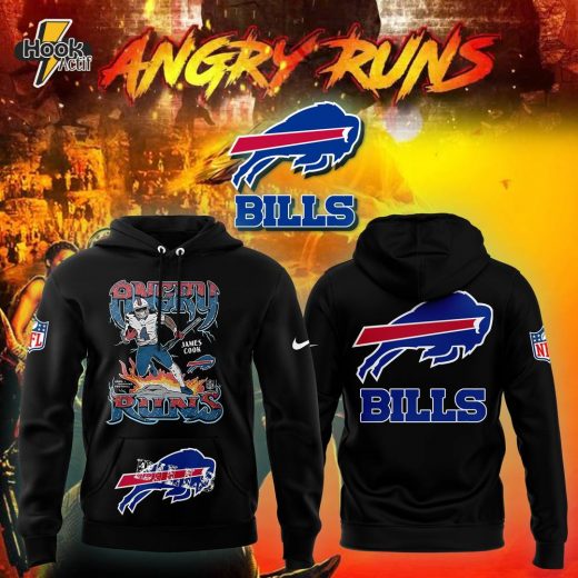 Buffalo Bills Angry Runs Premium Pullover Hoodie 2024