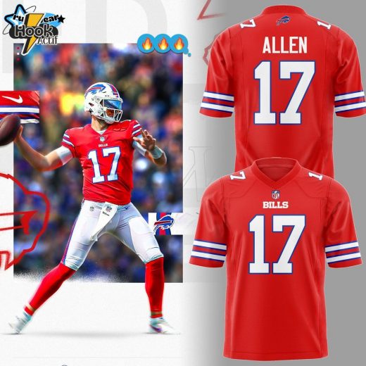 Buffalo Bills NFL 2024 Nike Limited Josh Allen Red Jersey