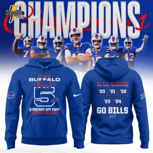 Buffalo Bills Nike Royal AFC East Division Hoodie 2024