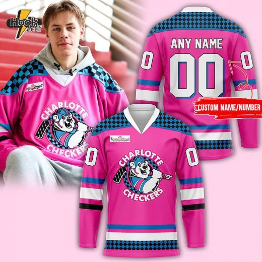 Charlotte Checkers 2024 Neon Night Jersey